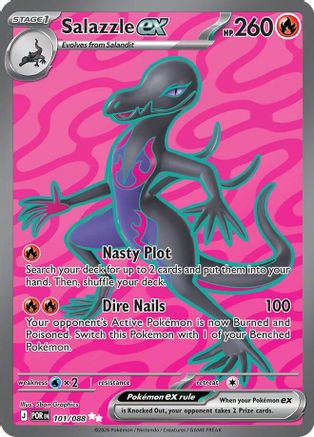 Salazzle ex - 101/088 Holofoil [ME03 Perfect Order] Pokemon Single Pokémon
