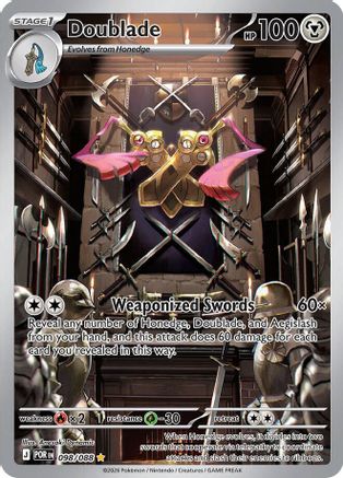 Doublade 098/088 Holofoil [ME03 Perfect Order] Pokemon Single Pokémon
