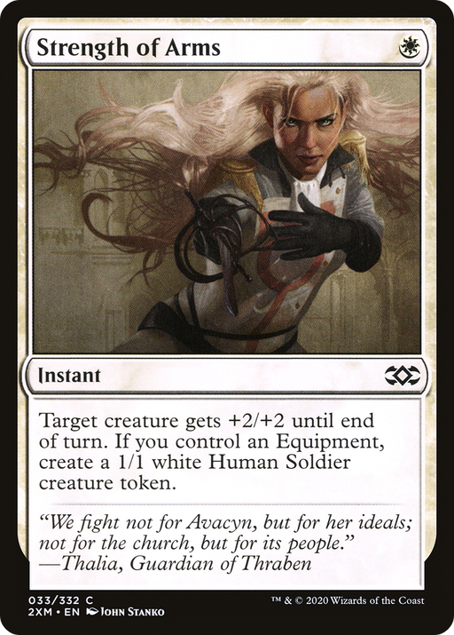 Strength of Arms (2XM-033) [Double Masters] Foil MTG Single Wizards of the Coast