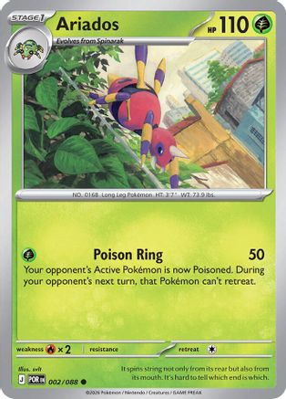 Ariados (2) Reverse Holofoil [ME03 Perfect Order] Pokemon Single Pokémon