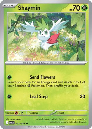 Shaymin (3) [ME03 Perfect Order] Pokemon Single Pokémon