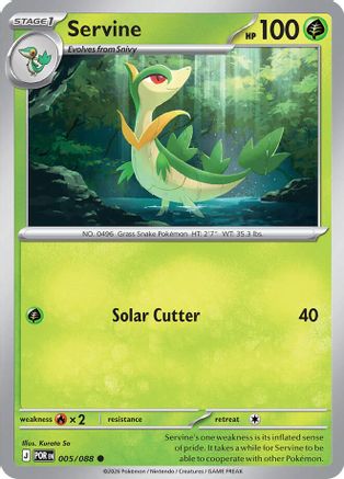 Servine (5) [ME03 Perfect Order] Pokemon Single Pokémon