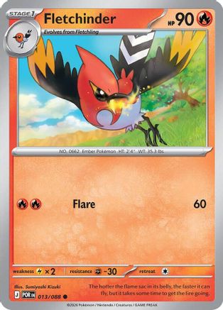 Fletchinder (13) [ME03 Perfect Order] Pokemon Single Pokémon