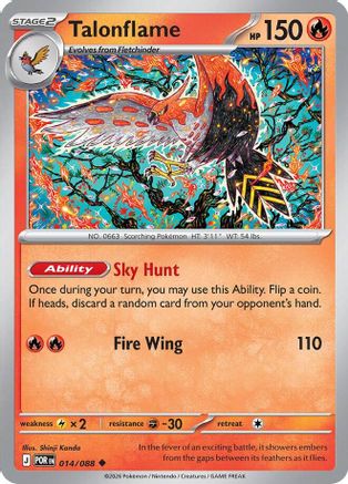 Talonflame - 014/088 [ME03 Perfect Order] Pokemon Single Pokémon