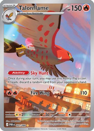 Talonflame - 091/088 Holofoil [ME03 Perfect Order] Pokemon Single Pokémon