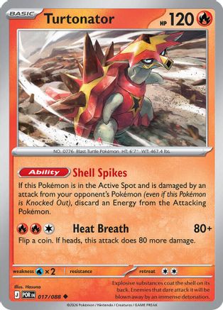 Turtonator (17) [ME03 Perfect Order] Pokemon Single Pokémon