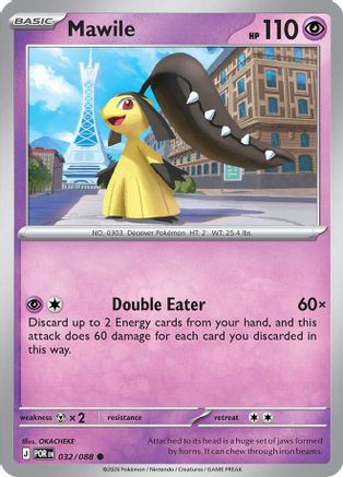 Mawile (32) Reverse Holofoil [ME03 Perfect Order] Pokemon Single Pokémon