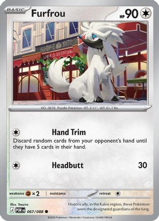 Furfrou (67) [ME03 Perfect Order] Pokemon Single Pokémon