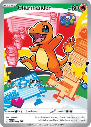 Charmander - 038 (38) Holofoil [ME Mega Evolution Promo] Pokemon Single Pokémon