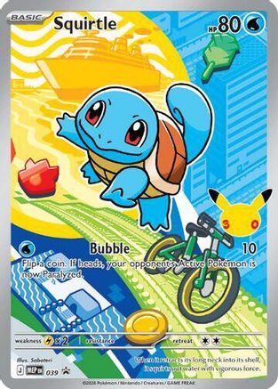 Squirtle - 039 (39) Holofoil [ME Mega Evolution Promo] Pokemon Single Pokémon