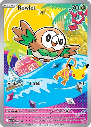 Rowlet - 043 (43) Holofoil [ME Mega Evolution Promo] Pokemon Single Pokémon