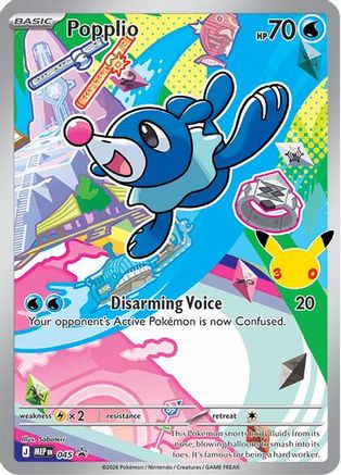 Popplio - 045 (45) Holofoil [ME Mega Evolution Promo] Pokemon Single Pokémon