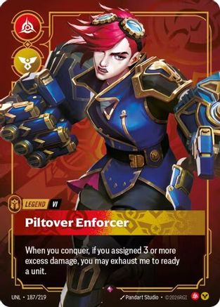 Vi - Piltover Enforcer (187/219) [Unleashed] Foil Riftbound Singles Riot Games
