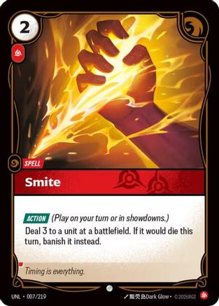 Smite (007/219) [Unleashed] Foil Riftbound Singles Riot Games