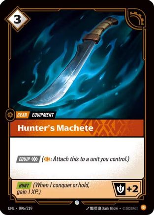 Hunter's Machete (096/219) [Unleashed] Foil Riftbound Singles Riot Games