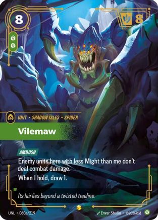 Vilemaw (Alternate Art) (060a/219) [Unleashed] Foil Riftbound Singles Riot Games