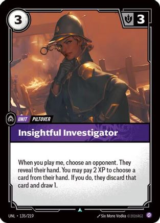 Insightful Investigator (135/219) [Unleashed] Riftbound Singles Riot Games