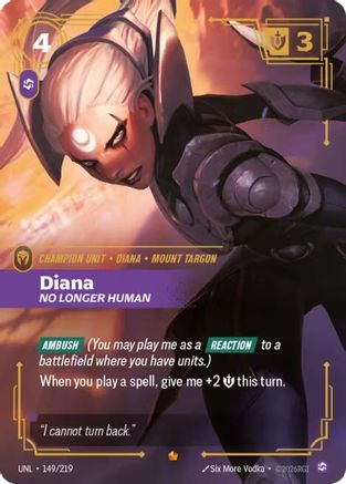 Diana - No Longer Human (149/219) [Unleashed] Foil Riftbound Singles Riot Games