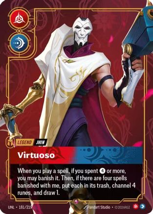 Jhin - Virtuoso (181/219) [Unleashed] Foil Riftbound Singles Riot Games