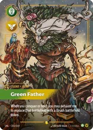 Ivern - Green Father (Overnumbered) (233/219) [Unleashed] Foil Riftbound Singles Riot Games