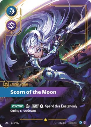 Diana - Scorn of the Moon (Overnumbered) (234/219) [Unleashed] Foil Riftbound Singles Riot Games