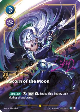 Diana - Scorn of the Moon (Signature) (234*/219) [Unleashed] Foil Riftbound Singles Riot Games