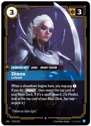 Diana - Lunari (079/219) [Unleashed] Foil Riftbound Singles Riot Games