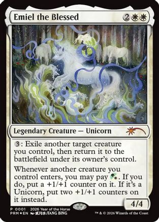 Emiel the Blessed (Year of the Horse 2026) (SSP-001) [Misc] Standard Showdown Promos Foil MTG Single Wizards of the Coast