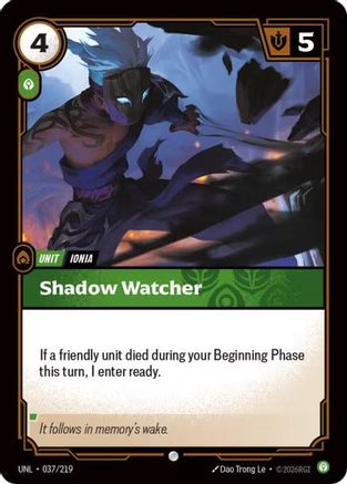 Shadow Watcher (037/219) [Unleashed] Foil Riftbound Singles Riot Games