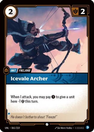 Icevale Archer (065/219) [Unleashed] Foil Riftbound Singles Riot Games