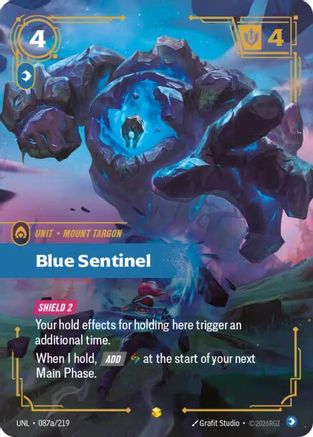 Blue Sentinel (Alternate Art) (087a/219) [Unleashed] Foil Riftbound Singles Riot Games