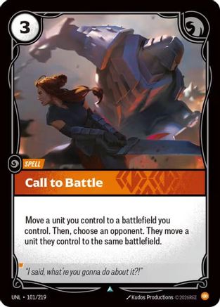 Call to Battle (101/219) [Unleashed] Foil Riftbound Singles Riot Games