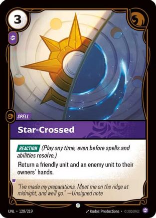 Star-Crossed (128/219) [Unleashed] Foil Riftbound Singles Riot Games