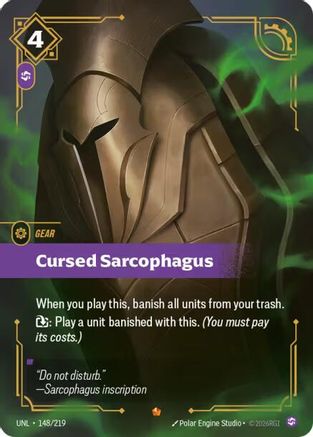 Cursed Sarcophagus (148/219) [Unleashed] Foil Riftbound Singles Riot Games