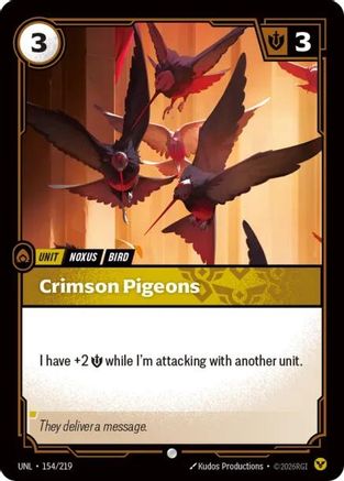 Crimson Pigeons (154/219) [Unleashed] Foil Riftbound Singles Riot Games