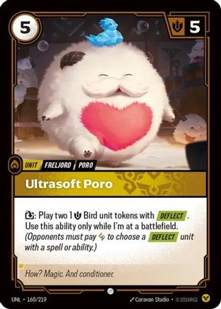 Ultrasoft Poro (160/219) [Unleashed] Foil Riftbound Singles Riot Games