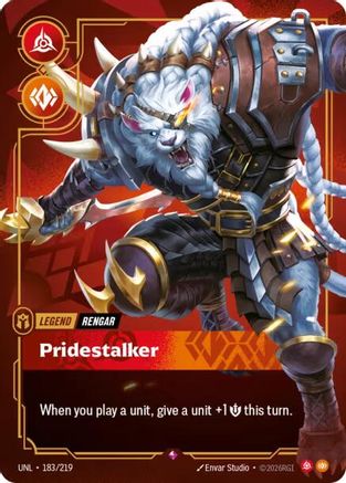 Rengar - Pridestalker (183/219) [Unleashed] Foil Riftbound Singles Riot Games