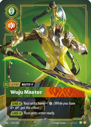 Master Yi - Wuju Master (191/219) [Unleashed] Foil Riftbound Singles Riot Games