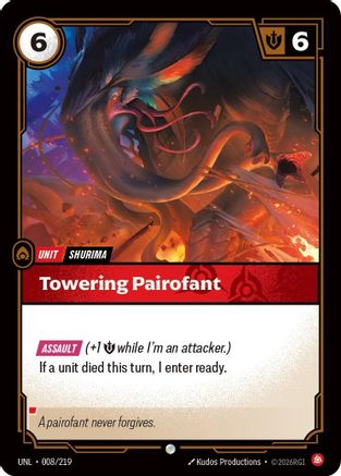 Towering Pairofant (008/219) [Unleashed] Riftbound Singles Riot Games