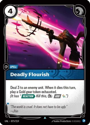 Deadly Flourish (073/219) [Unleashed] Riftbound Singles Riot Games