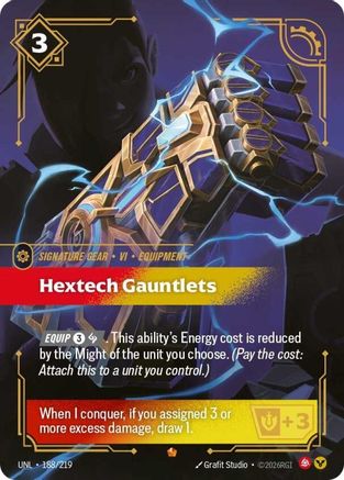 Hextech Gauntlets (188/219) [Unleashed] Foil Riftbound Singles Riot Games