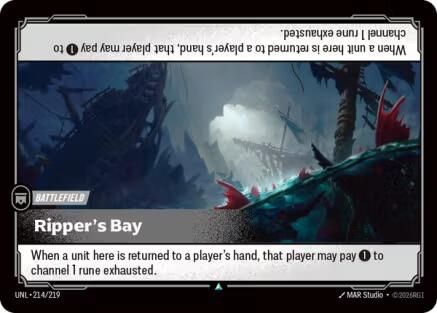 Ripper's Bay (214/219) [Unleashed] Foil Riftbound Singles Riot Games