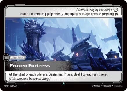Frozen Fortress (212/219) [Unleashed] Riftbound Singles Riot Games