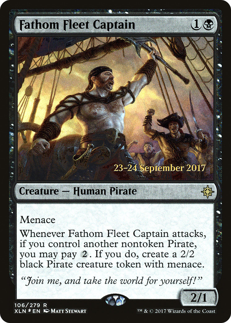 Fathom Fleet Captain (PRE-106) [Ixalan Promos] Foil MTG Single Wizards of the Coast