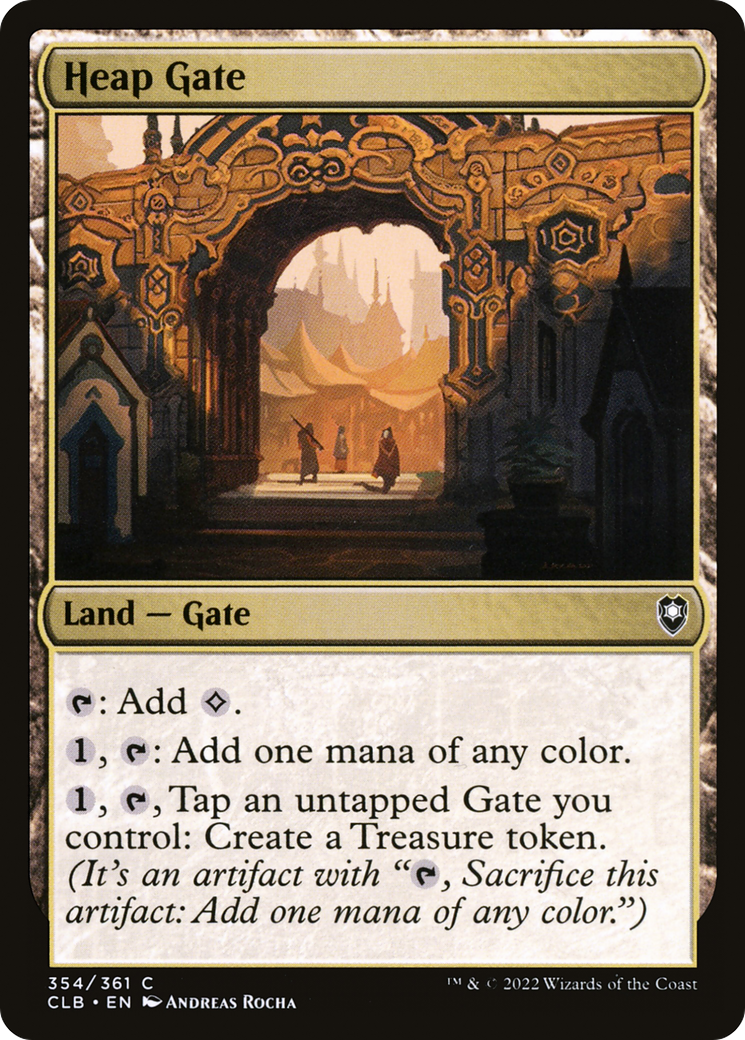 Heap Gate (CLB-354) [Commander Legends: Battle for Baldur's Gate] Foil MTG Single Wizards of the Coast