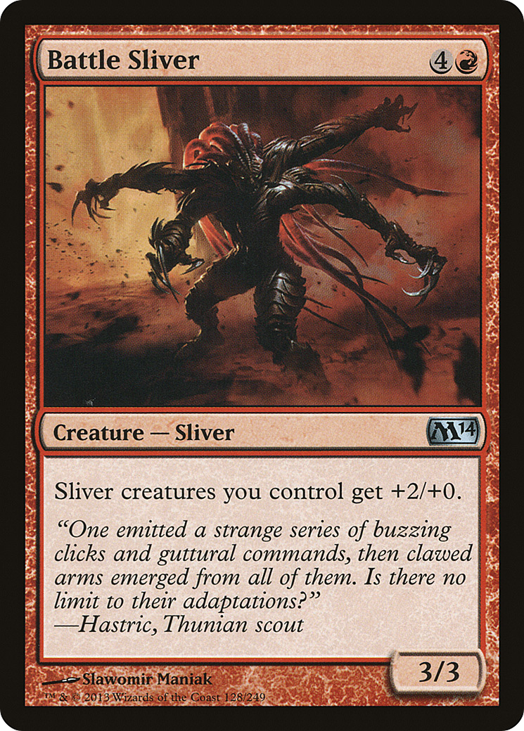 Battle Sliver (M14-128) [Magic 2014] MTG Single Wizards of the Coast