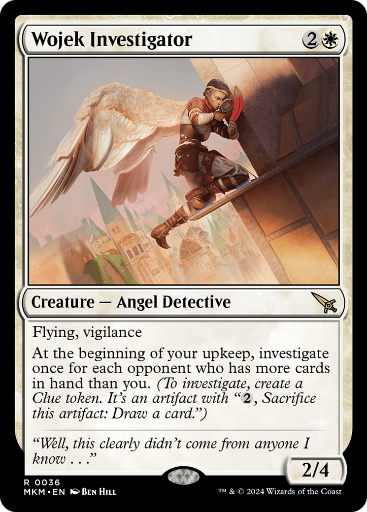 Wojek Investigator (b) (MKM-036) [Murders at Karlov Manor] Foil MTG Single Murders at Karlov Manor
