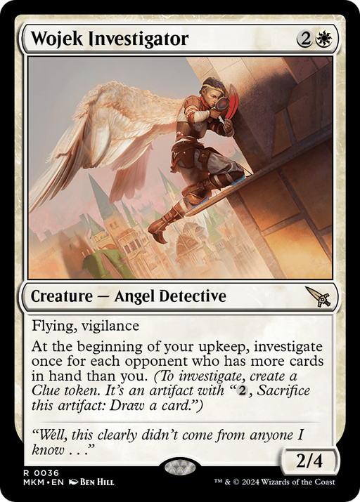 Wojek Investigator (b) (MKM-036) [Murders at Karlov Manor] Foil MTG Single Murders at Karlov Manor