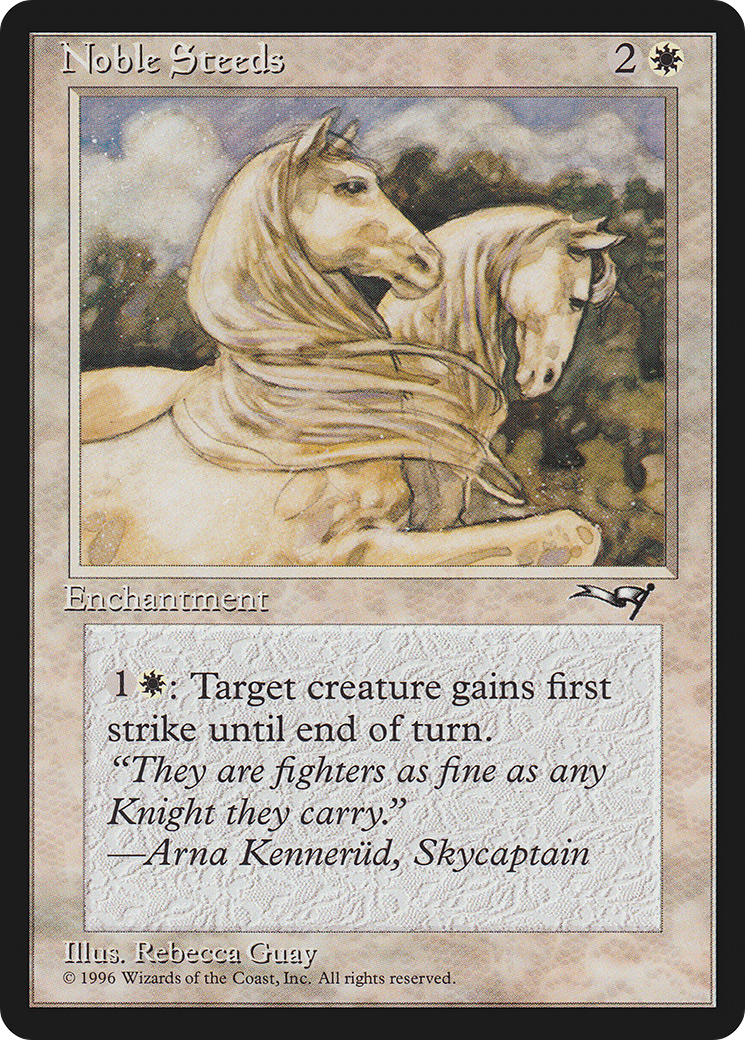 Noble Steeds (ALL-11B) [Alliances] MTG Single Wizards of the Coast