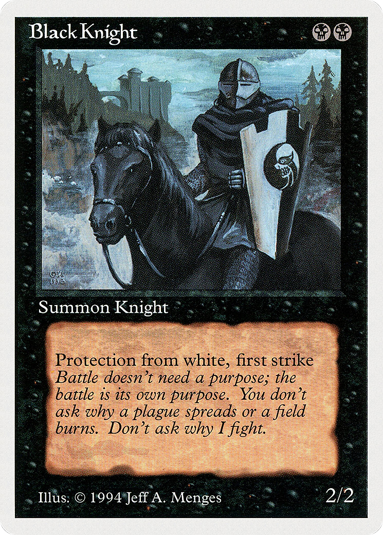 Black Knight (SUM-095) [Misc] Summer Magic / Edgar MTG Single Wizards of the Coast